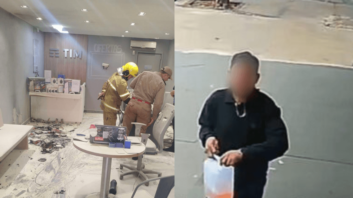 Cliente insatisfeito ateia fogo em loja de celular no Paraná