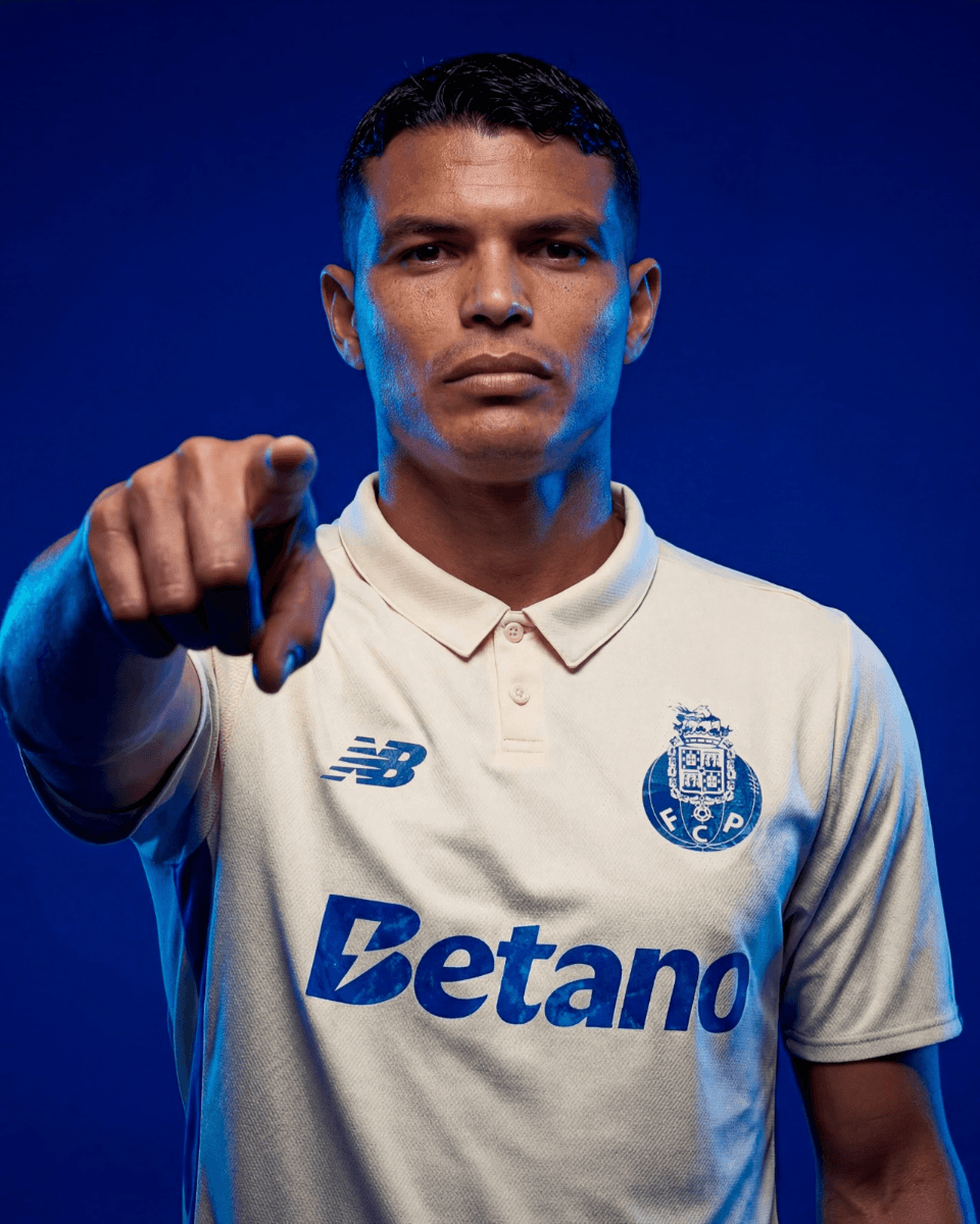 Thiago Silva reforça o Porto aos 41 anos. Foto: Divulgação/FC Porto