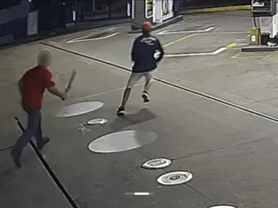VÍDEO: criminoso perseguido por frentista com facão é preso pela PM