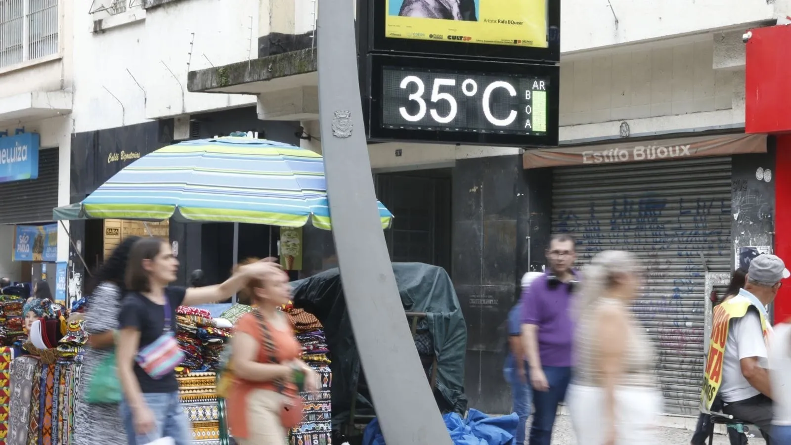Calor e temporais atingem várias regiões do Brasil neste domingo