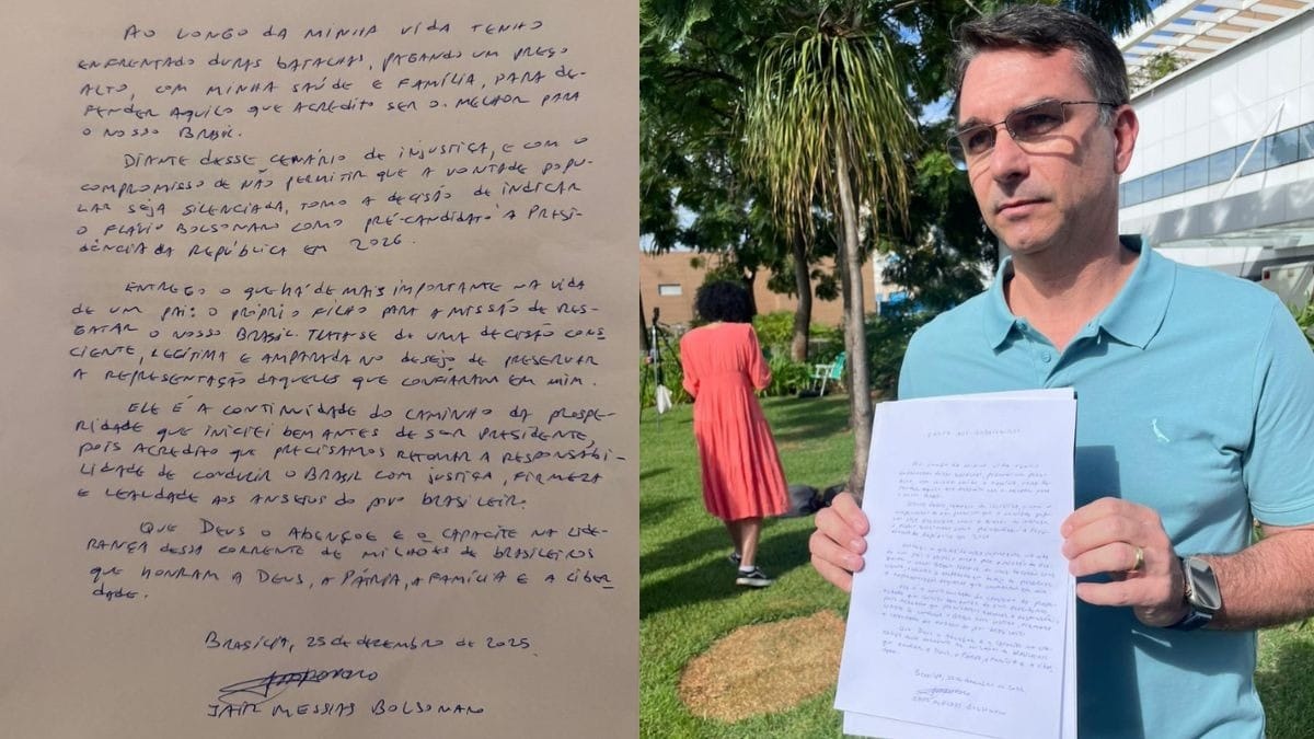 Bolsonaro defende candidatura de Flávio em carta: "Continuidade do caminho"