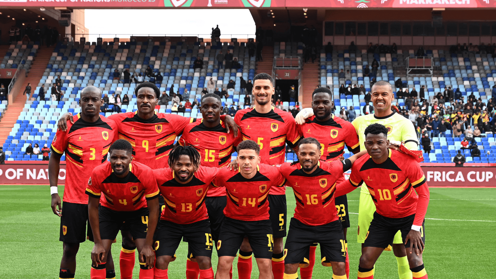Seleção de Angola na Copa Africana. Foto: ryan wilkisky/backpagepix