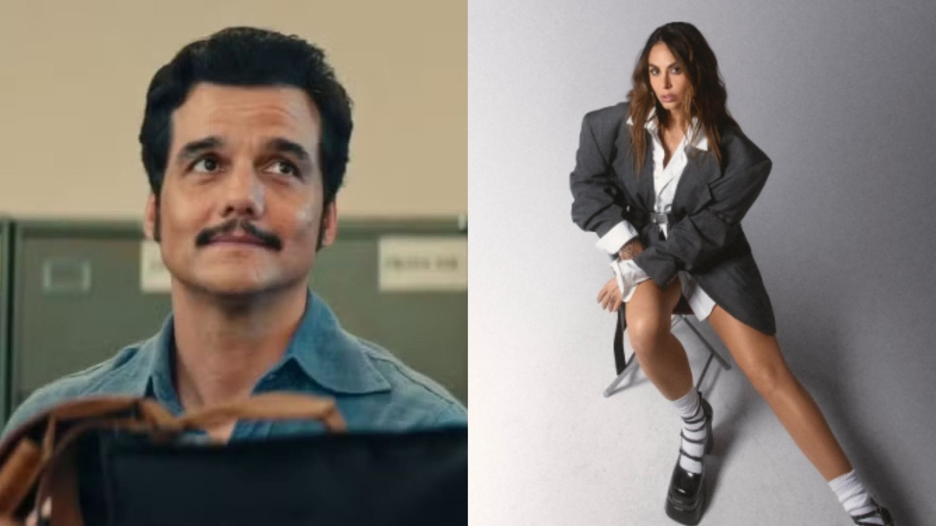 Alinne Rosa conta que cantarolou música 'Wagner Moura' para ator: 'Adorou'