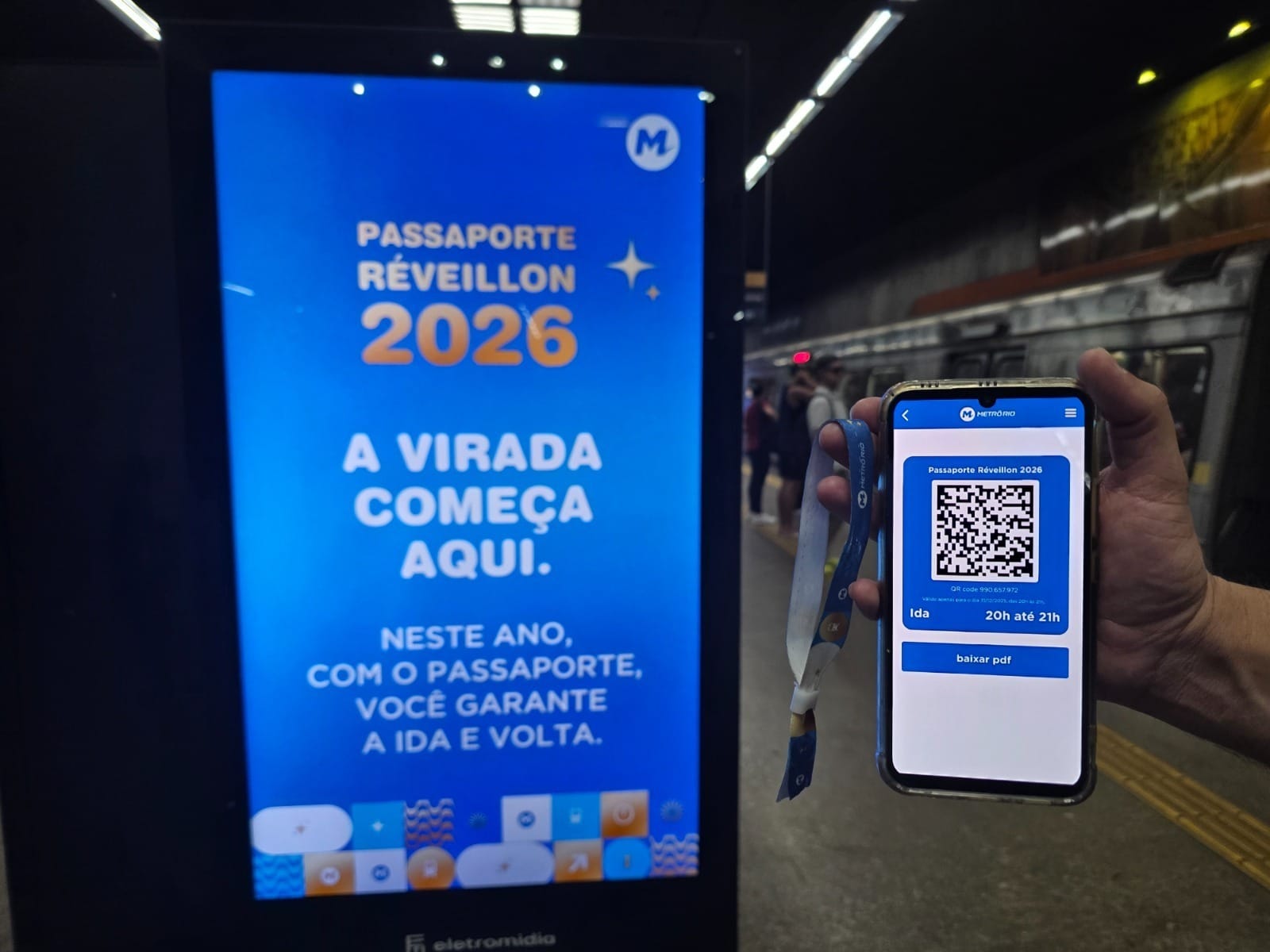MetrôRio terá operação especial com passaporte no Réveillon de Copacabana