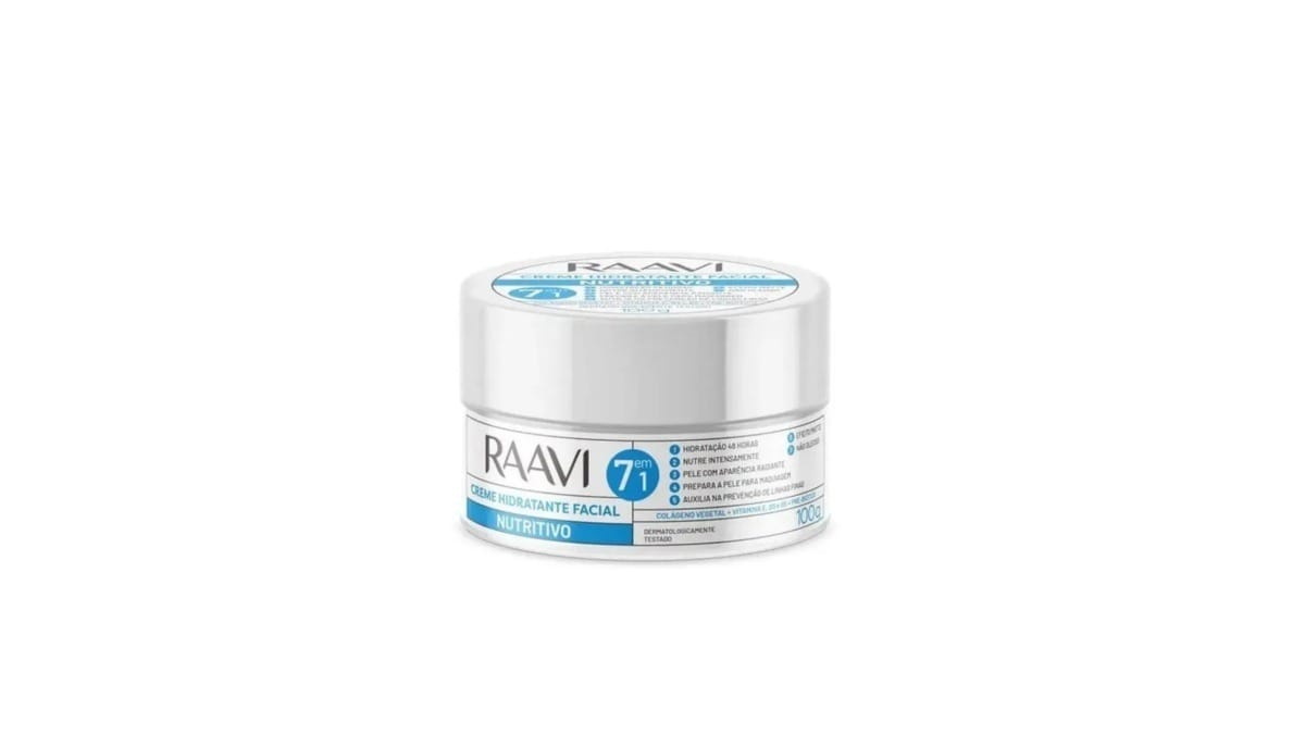 Raavi Creme Hidratante Facial Nutritivo. / Reprodução: Raavi