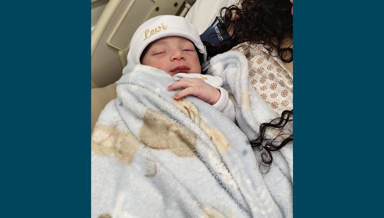 Levi veio ao mundo às 8h14, com 3.340 kg e 51,5 cm (Foto/Divulgação)