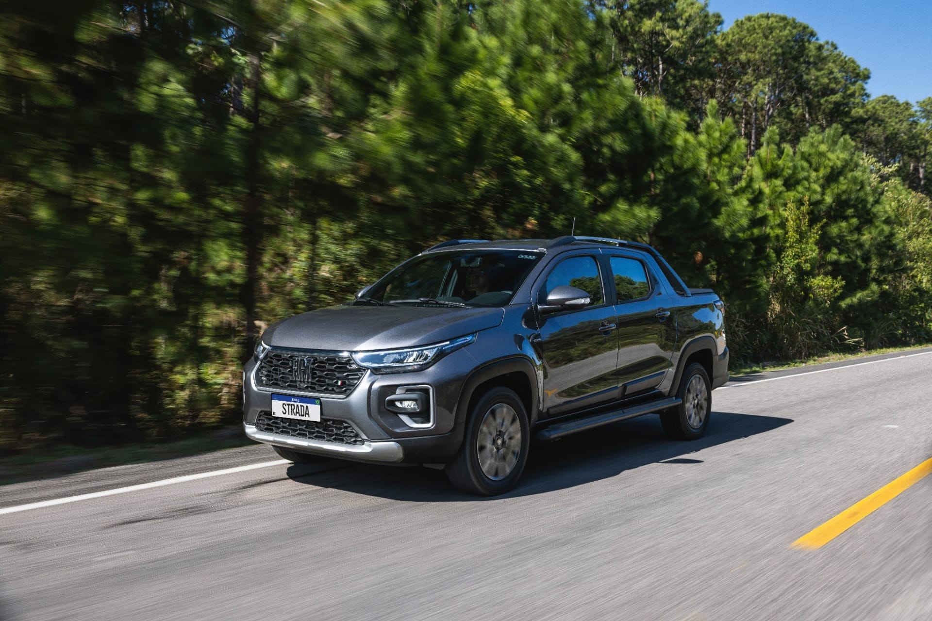 Fiat Strada liderou as vendas de veículos no Brasil e na América do Sul em 2025 | Crédito: Divulgação