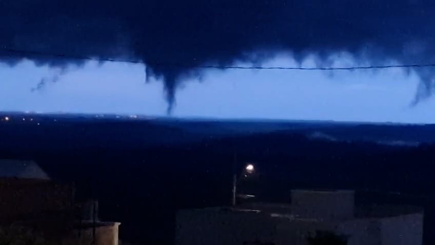 Simepar confirma tornado no Oeste do Paraná