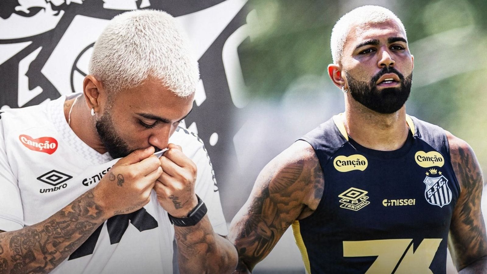 Gabigol participa de 1º treino no Santos e exalta o clube em vídeo; assista