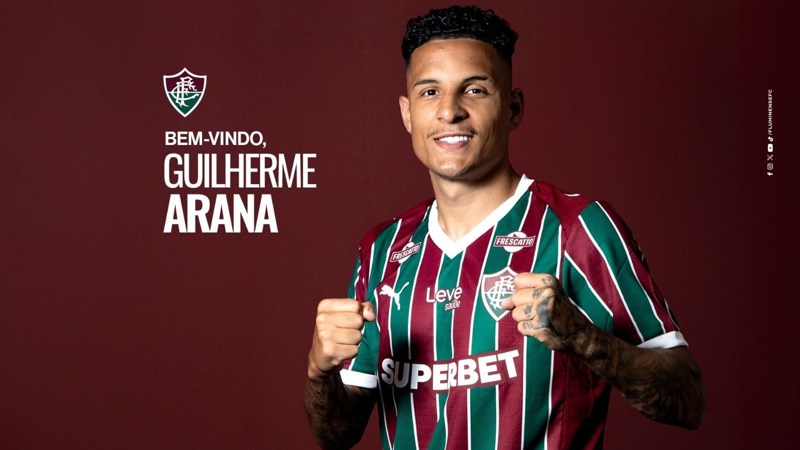 Fluminense oficializa a contratação de Guilherme Arana; veja detalhes