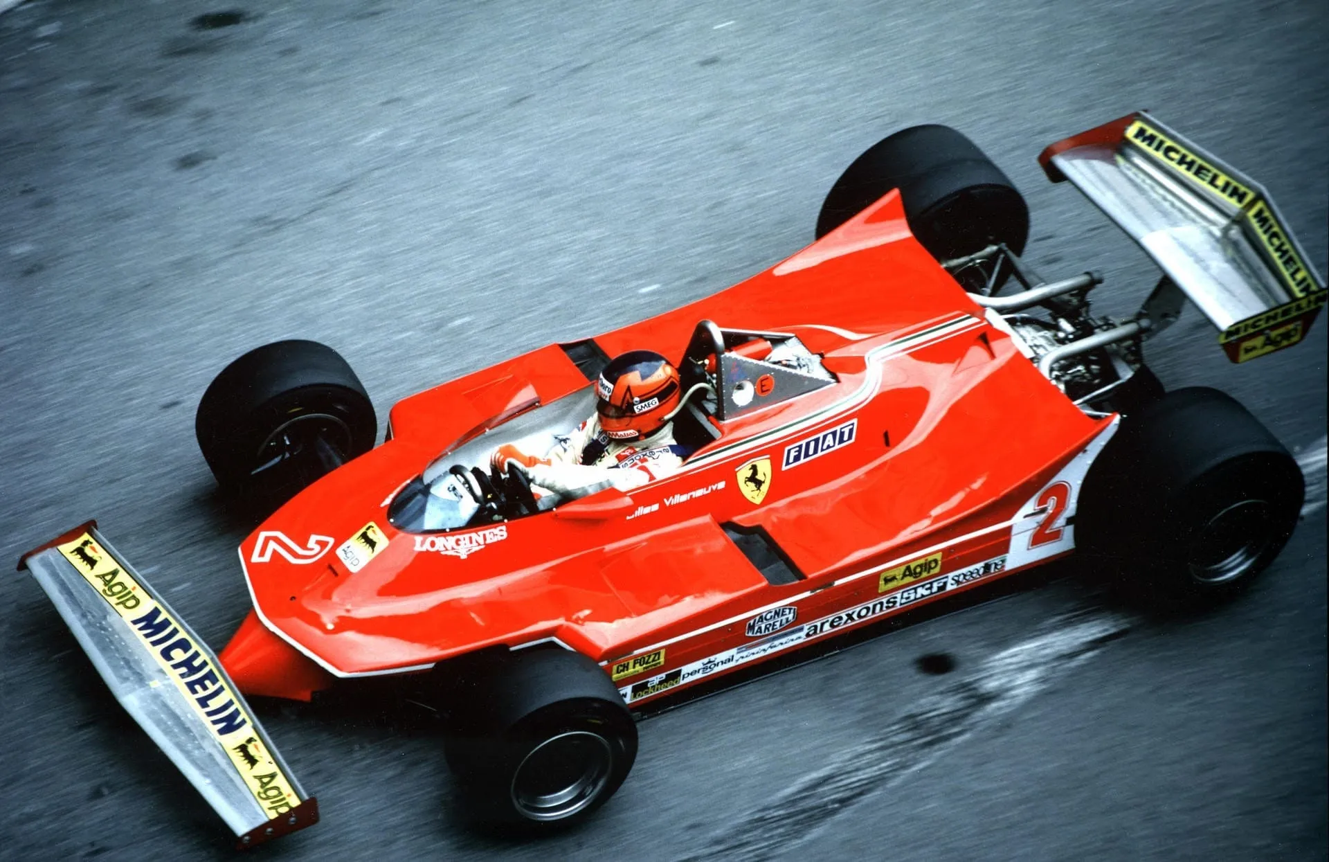 Gilles Villeneuve no comando do 312T5 em 1980