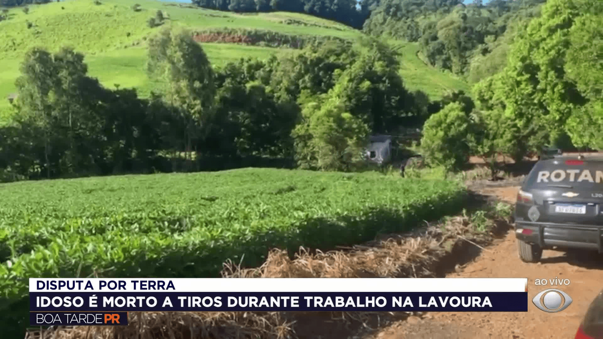 Idoso é morto a tiros durante trabalho na lavoura em Coronel Vivida (PR)