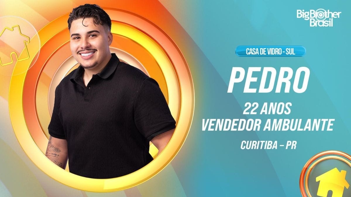 Pedro BBB 26 Foto: Divulgação/ Globo