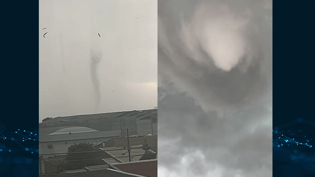 Passagem de tornado é registrada em São José dos Pinhais (PR)
