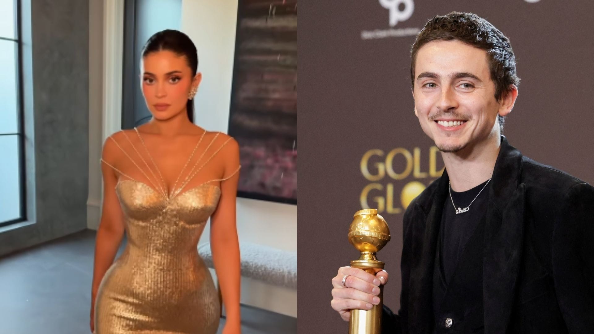 Timothée Chalamet e Kylie Jenner são flagrados brigando no Globo de Ouro