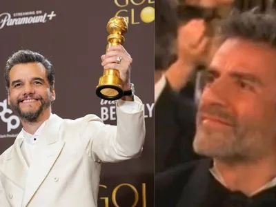Reação de Oscar Isaac à vitória de Wagner Moura no Globo de Ouro viraliza