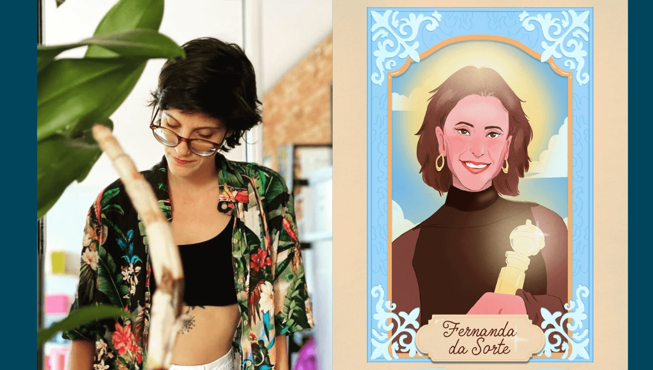 Artista sorocabana assina santinho levado por brasileiros ao Globo de Ouro