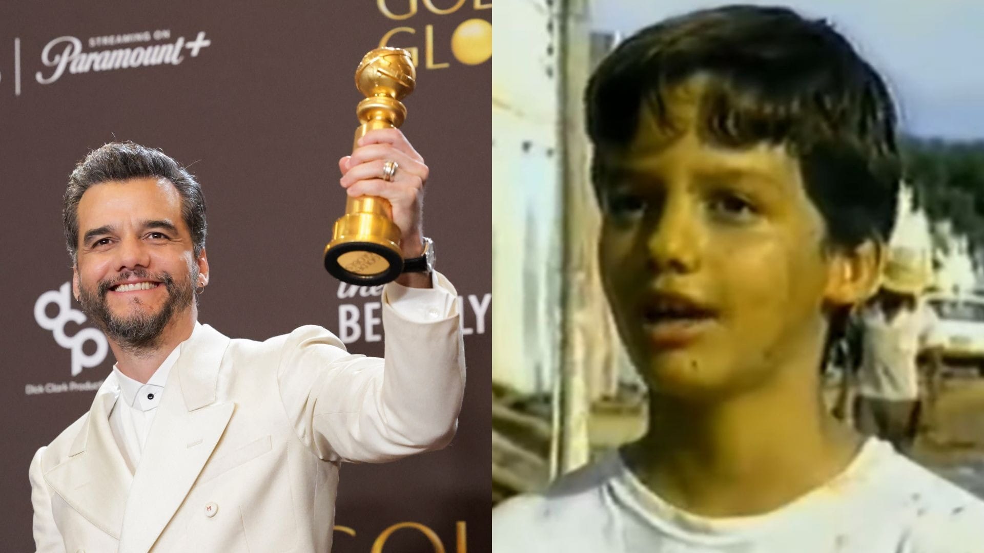 Após Globo de Ouro, web resgata entrevista de Wagner Moura criança; veja