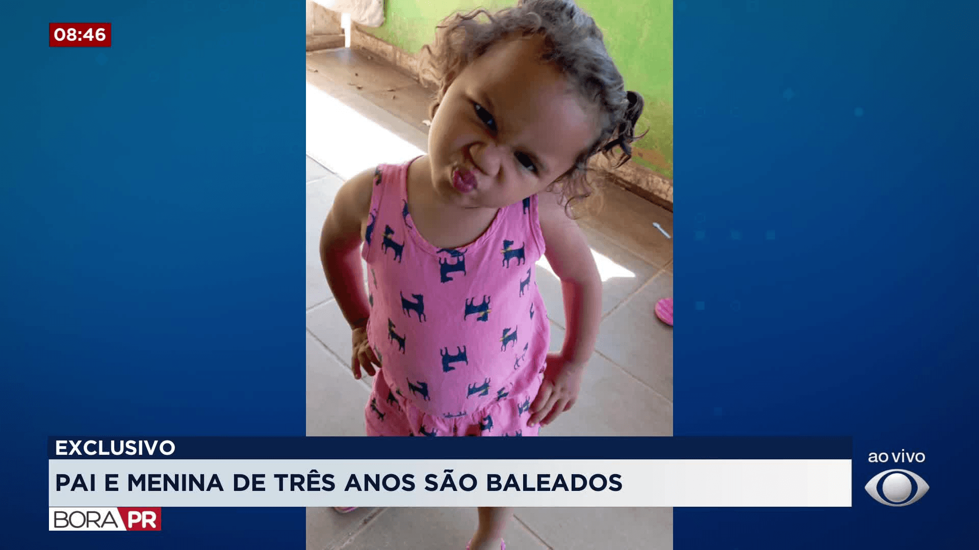 Exclusivo: Pai e filha de 3 anos são baleados em Bocaiúva do Sul