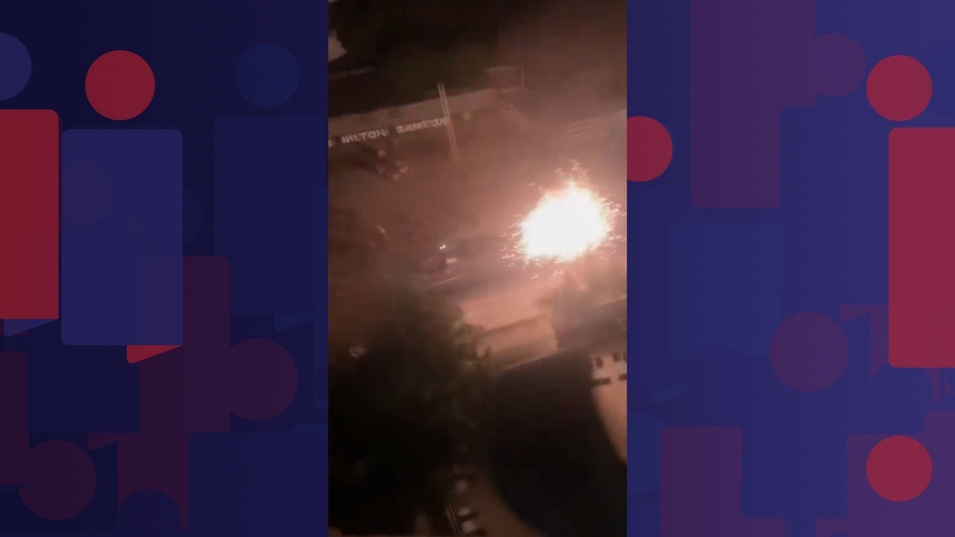 Transformador explode nos arredores do Estádio Nilton Santos, na Zona Norte
