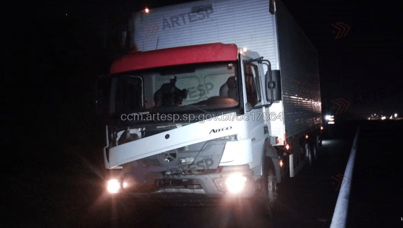 Homem morre após ser atropelado por caminhão na Rod. Anhanguera em Limeira