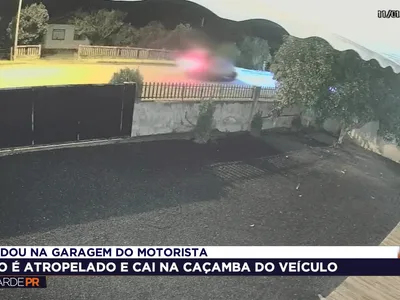 Ciclista cai em caçamba após atropelamento e acorda em garagem no PR