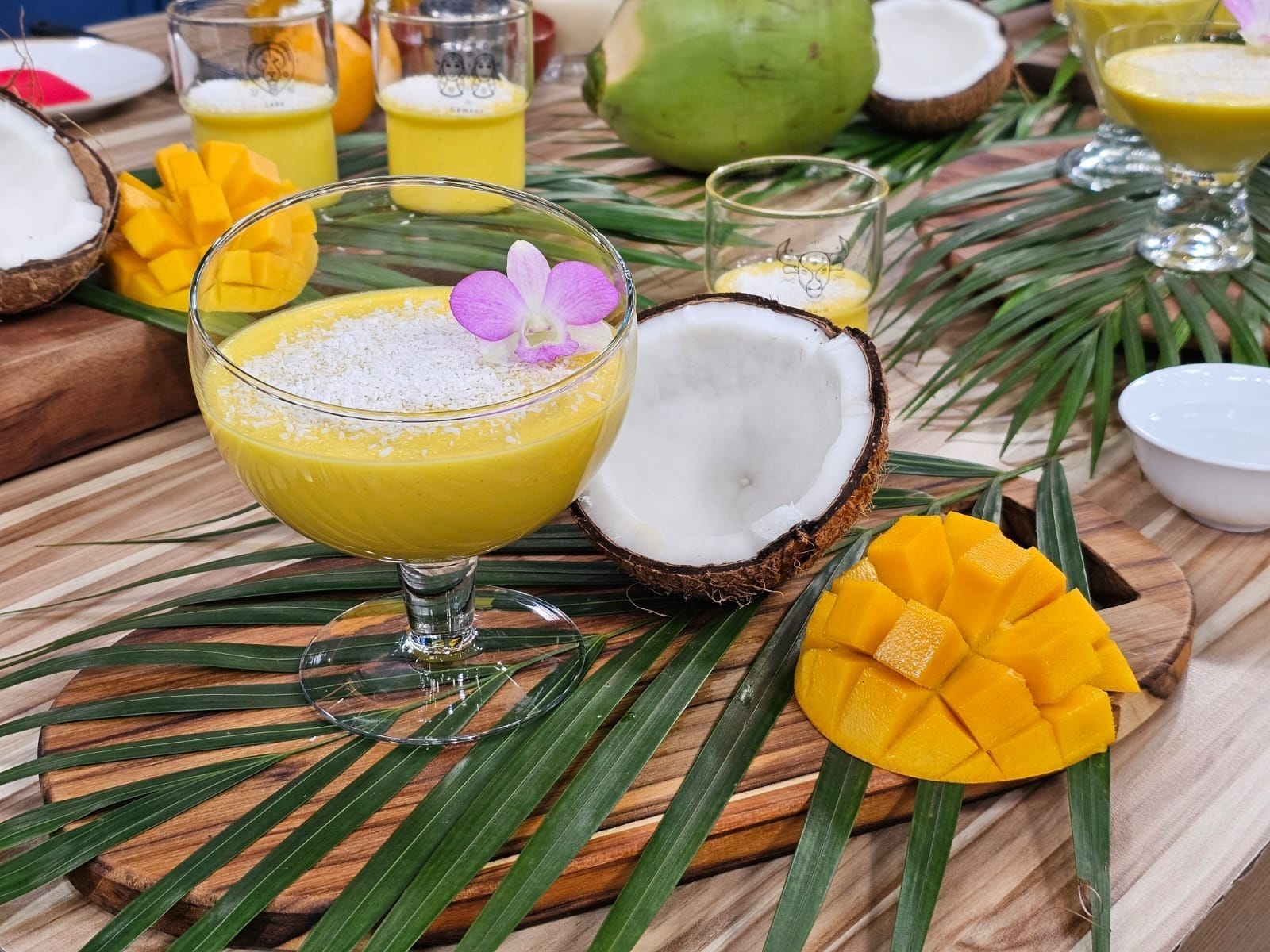 Creme gelado de manga com coco do chef Bruno Hashimoto | Band Receitas