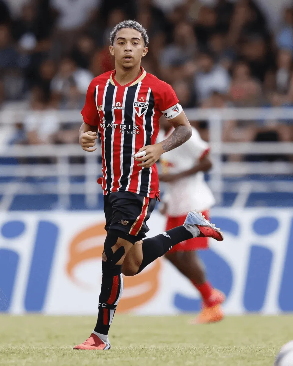 Pedro Ferreira, destaque do São Paulo na Copinha 2026. Foto: Miguel Schincariol / São Paulo FC