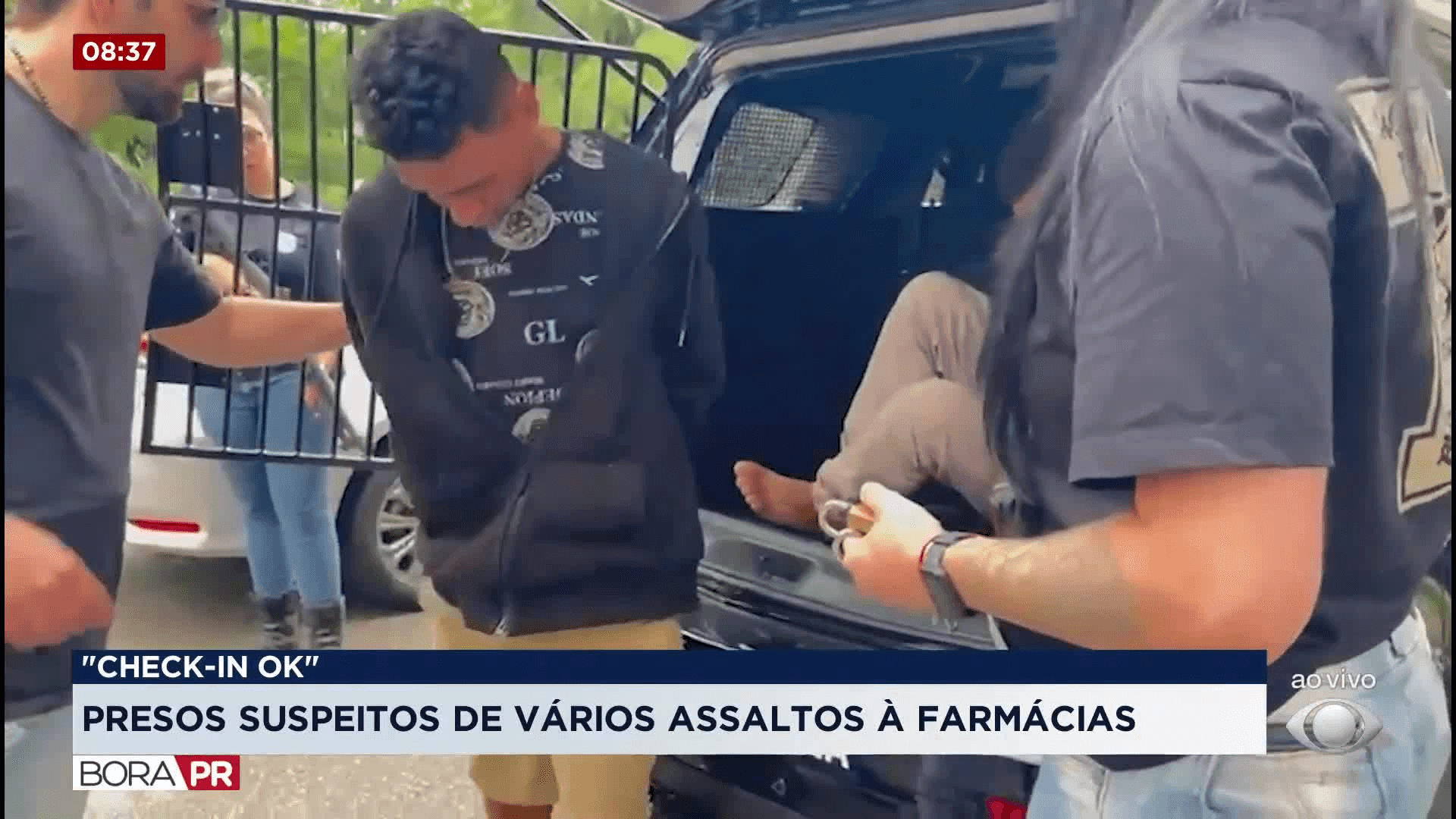 Dupla é presa após roubo de canetas emagrecedoras em farmácia de Curitiba