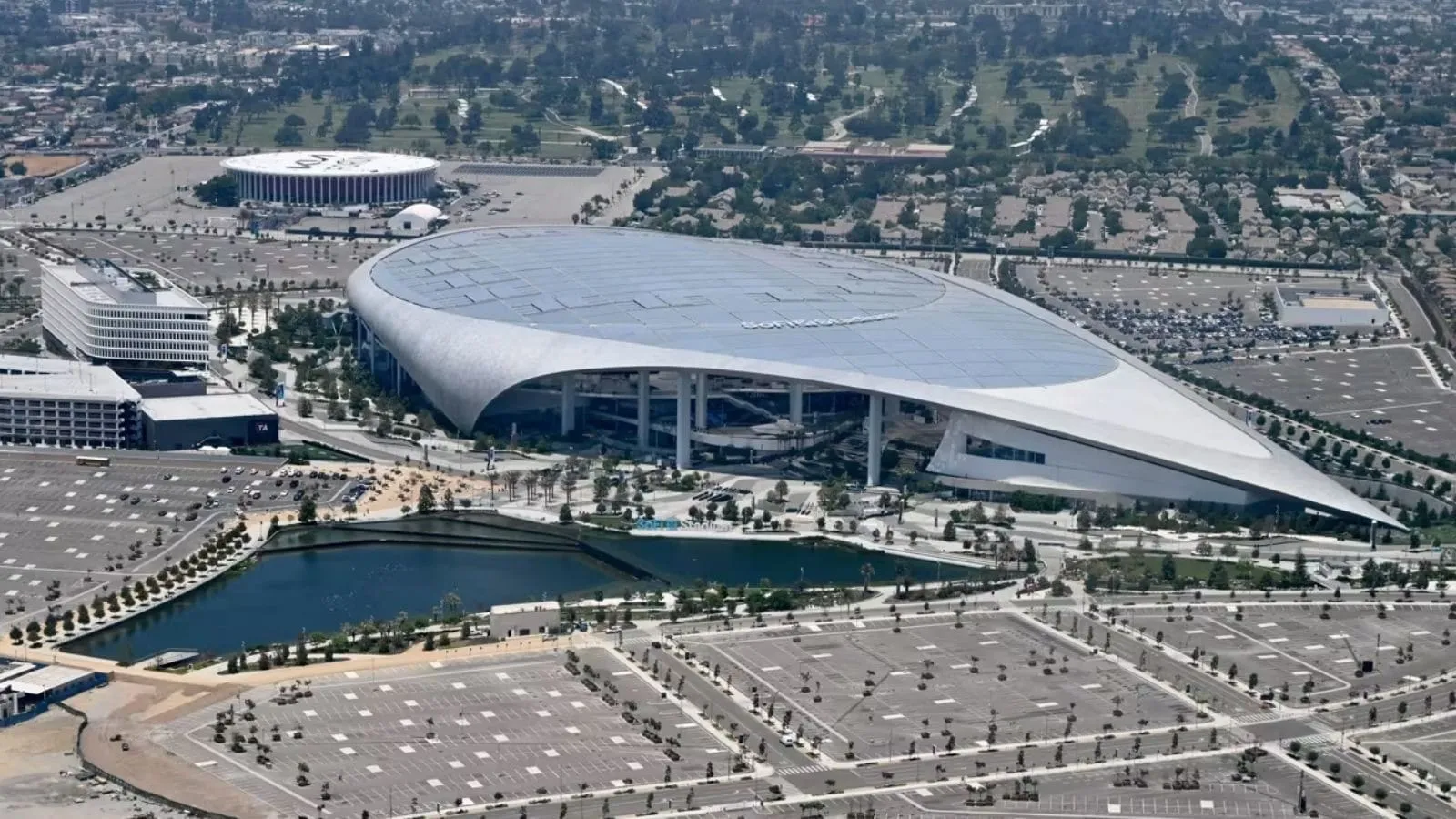 Estádio de Los Angeles é o mais novo da Copa do Mundo 2026, local mais novo da lista, inaugurado em 2020. Foto: Divulgação/Fifa