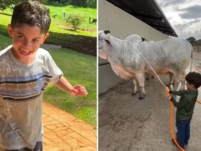 Filho de Marília e Murilo Huff tem 'infância raiz' em fazenda com pai