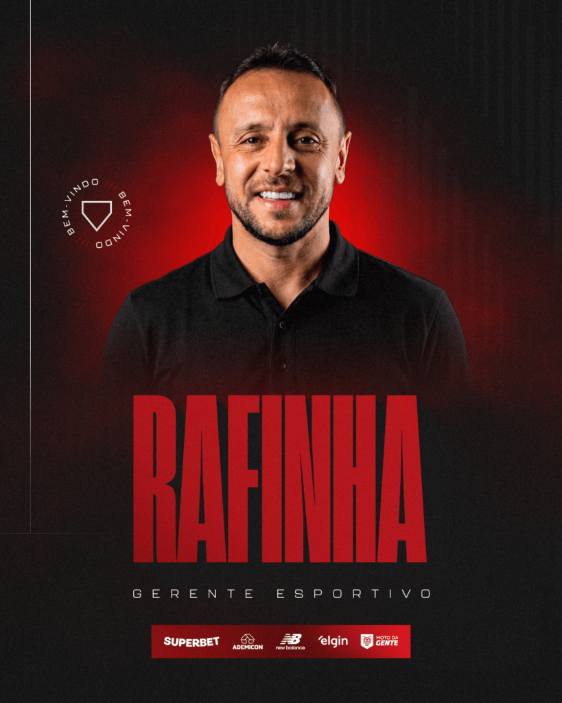 São Paulo anuncia retorno de Rafinha como gerente esportivo