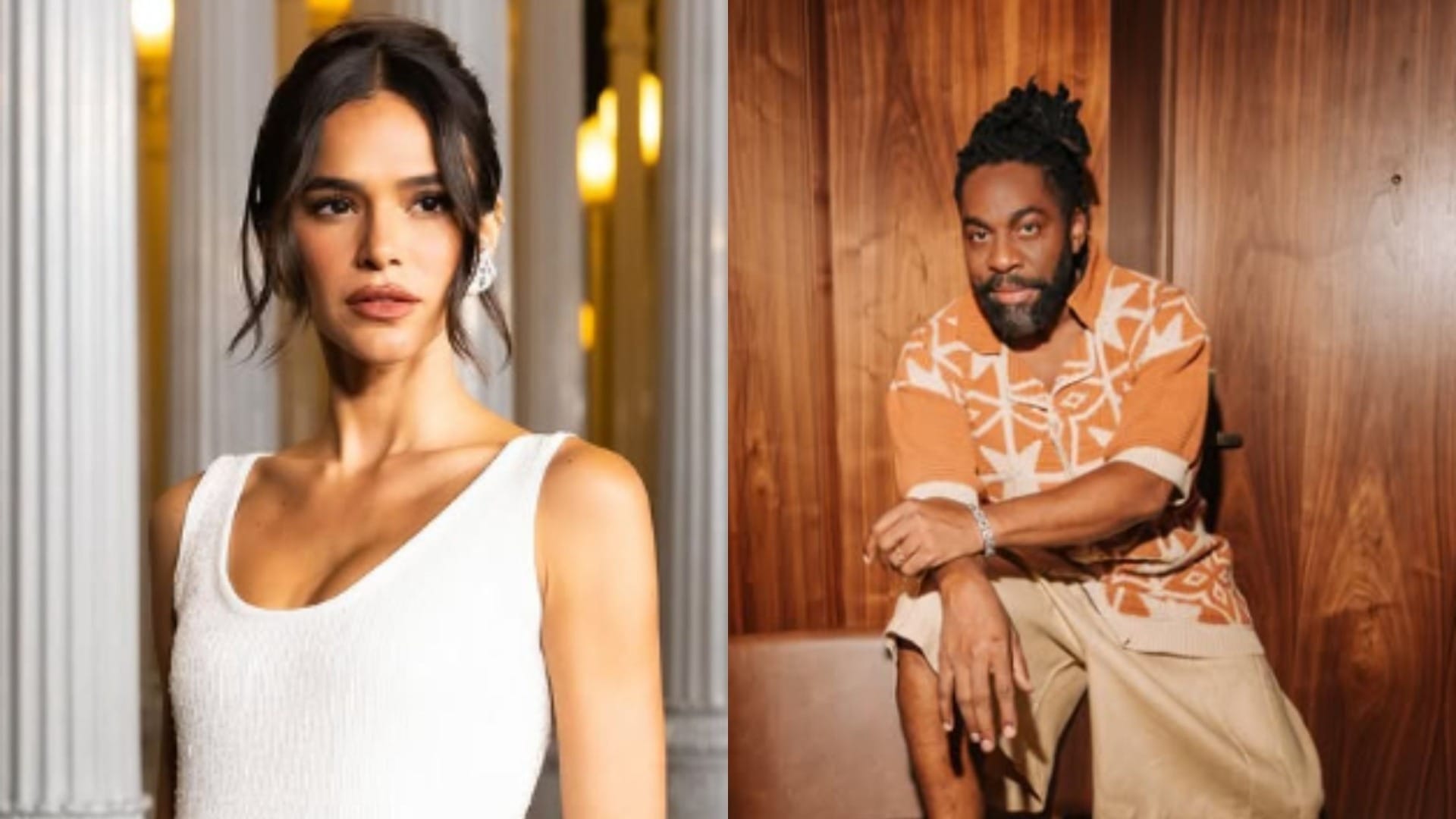 Bruna Marquezine e Lázaro Ramos apresentam evento do Globo de Ouro no RJ