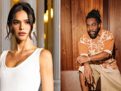 Bruna Marquezine e Lázaro Ramos apresentam evento do Globo de Ouro no RJ