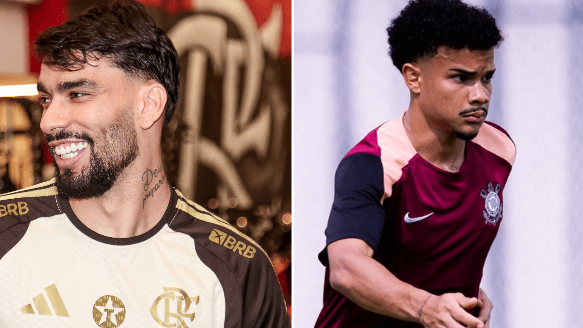 Lucas Paquetá e Kaio César são novidades de Flamengo e Corinthians. Foto: Divulgação/Flamengo e Rodrigo Coca / Corinthians