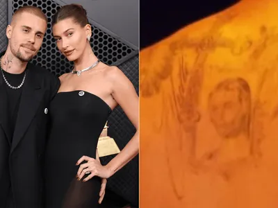 Justin Bieber faz show só de cueca e mostra tatuagem que fez para Hailey