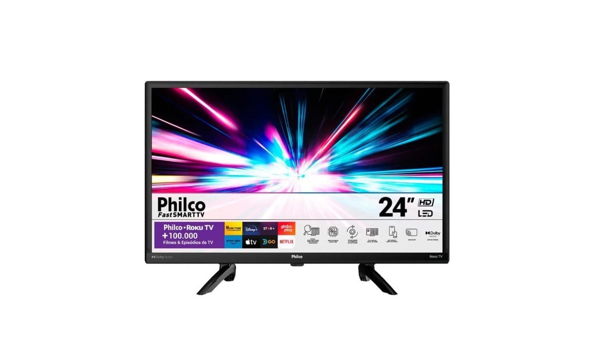TV LED Smart 24''. / Reprodução: Philco