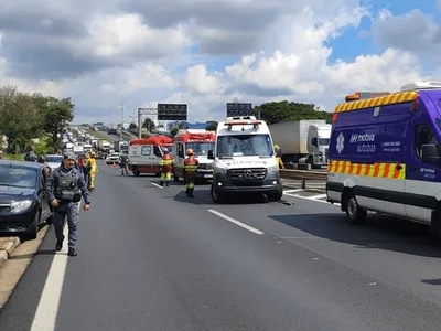 Motociclista fica gravemente ferido em acidente na Rodovia Anhanguera