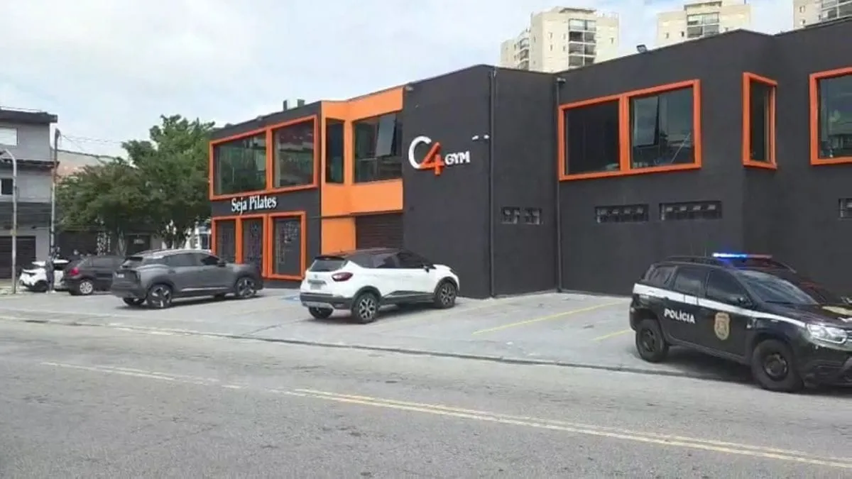 Academia fica localizada na Zona Leste de SP e está interditada após a morte de uma aluna de natação | Foto: Reprodução/Band