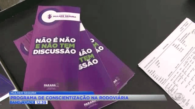 Mulher Segura leva campanha de prevenção à rodoviária de Curitiba