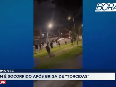 Paranista, aliado de santistas, fica ferido após confusão com atleticanos