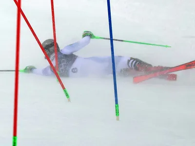 Lucas Pinheiro cai na prova de slalom e sonho do bi olímpico chega ao fim