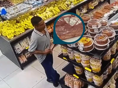 VÍDEO: homem é flagrado furtando peça de picanha em mercado de Valinhos