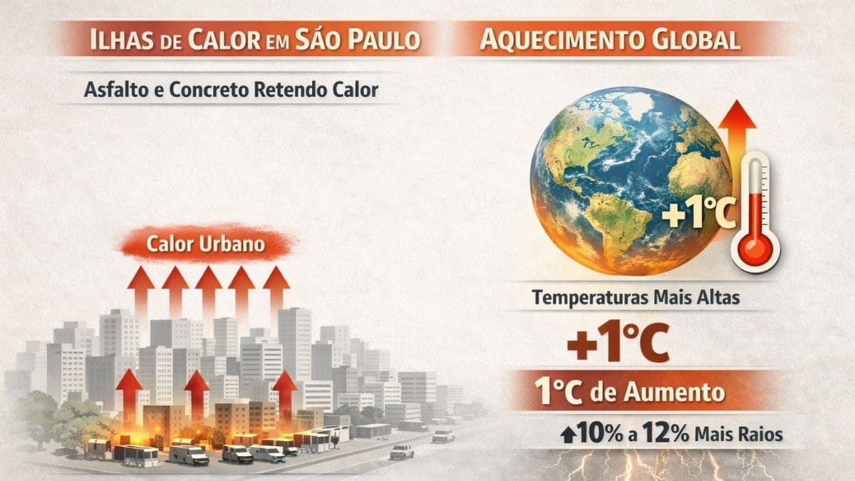 Incidência de raios em SP | Gerado por Inteligência Artificial
