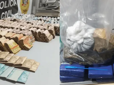 Polícia Civil apreende drogas e mais de R$ 150 mil em Lorena