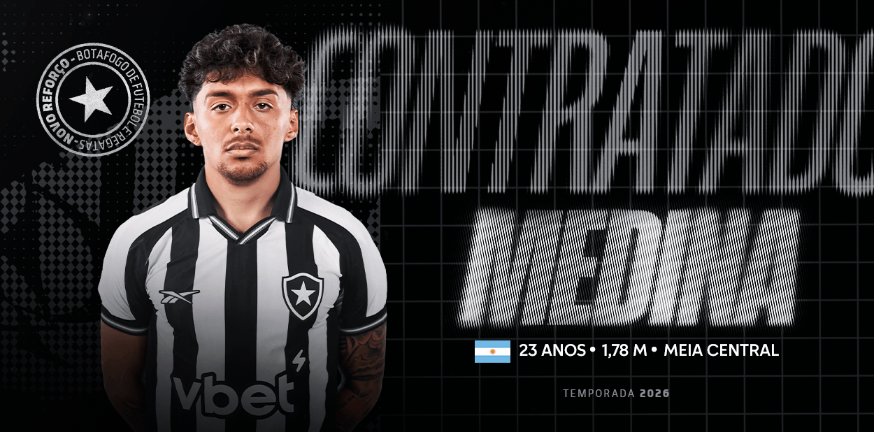 Botafogo acerta contratação do meia argentino Cristian Medina até 2029