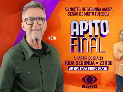 Neto estreia novo horário do Apito Final na Band; veja como assistir