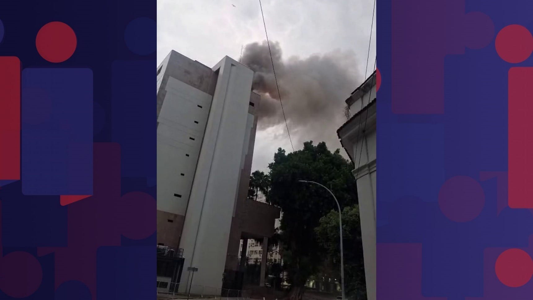 Incêndio atinge sede do Ministério Público no Centro do Rio