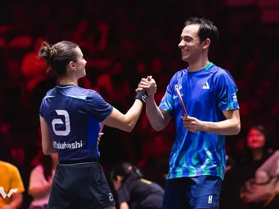 Calderano e Bruna Takahashi conquistam título inédito no tênis de mesa