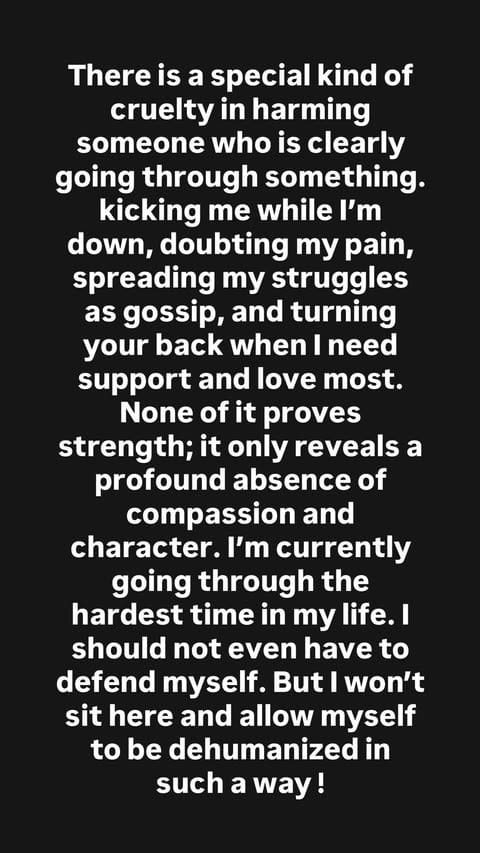 Postagem original de Kelly Osbourne em seu Instagram (Reprodução/Instagram @kellyosbourne)